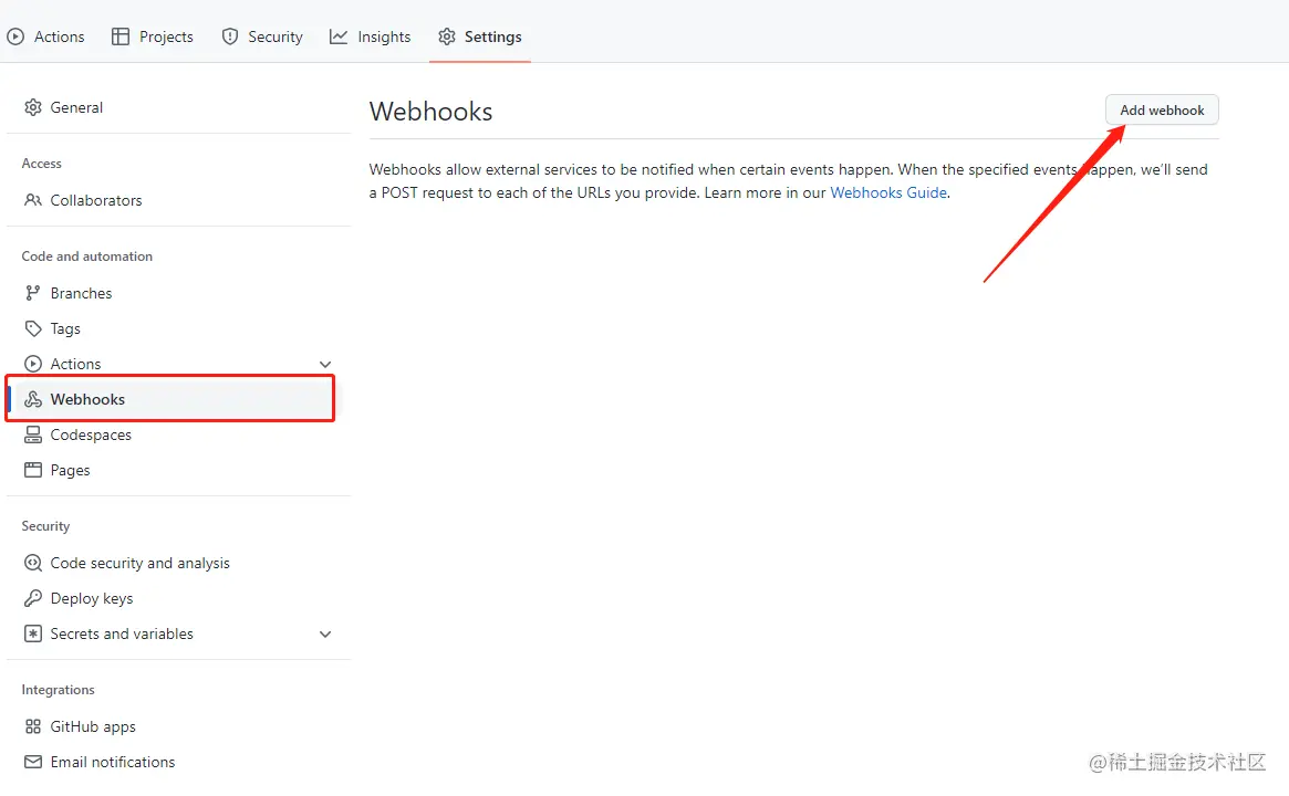 github webhooks