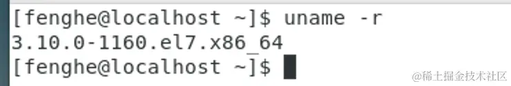 [fenghe@localhost ~]$ uname.png