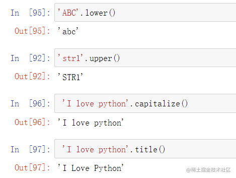 Python字符串常用操作篇 下 掘金
