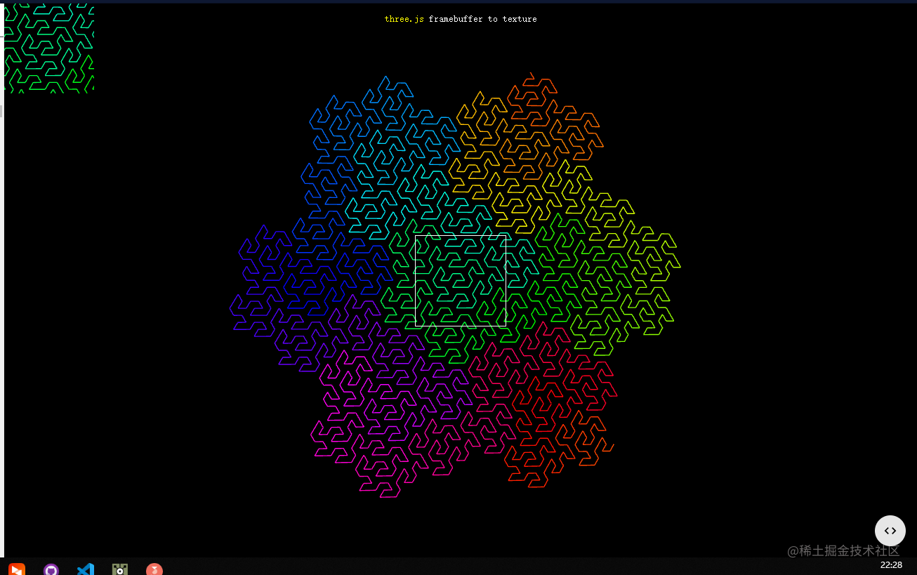ThreeJS Example webgl_framebuffer_texture copyFramebufferToTexture ...