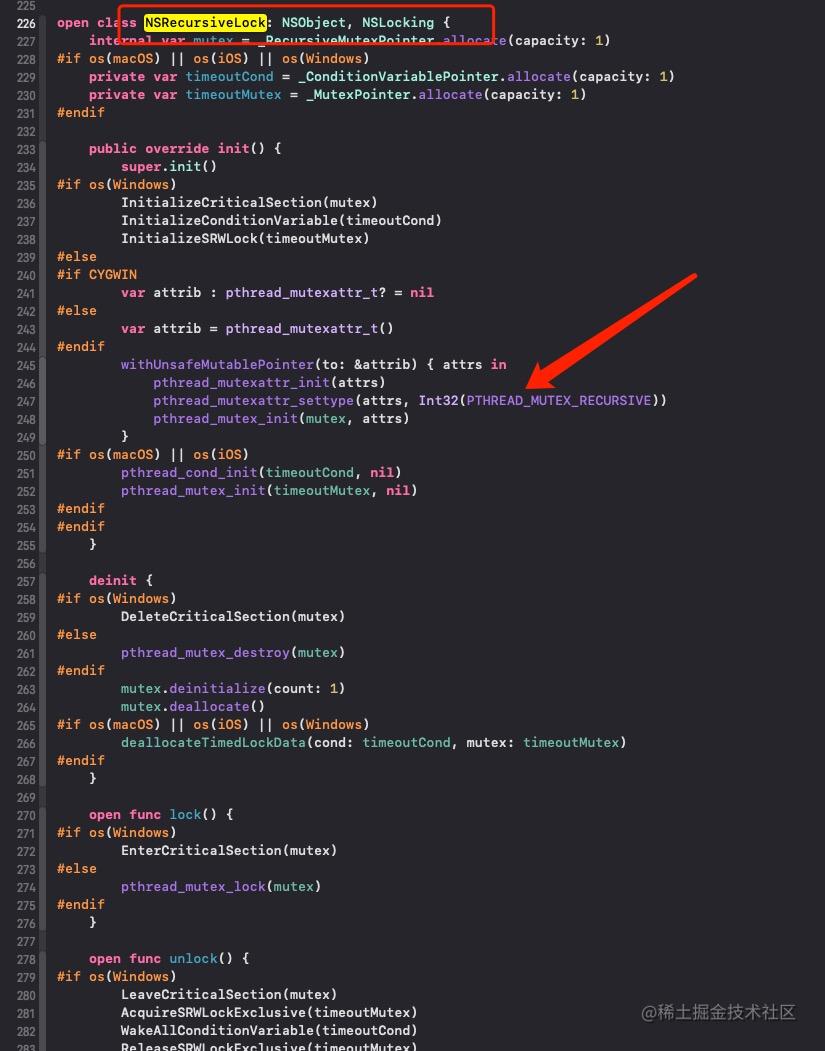 nsrecursivelock源码