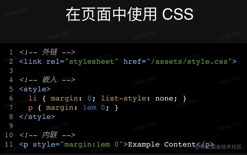 CSS调用方法