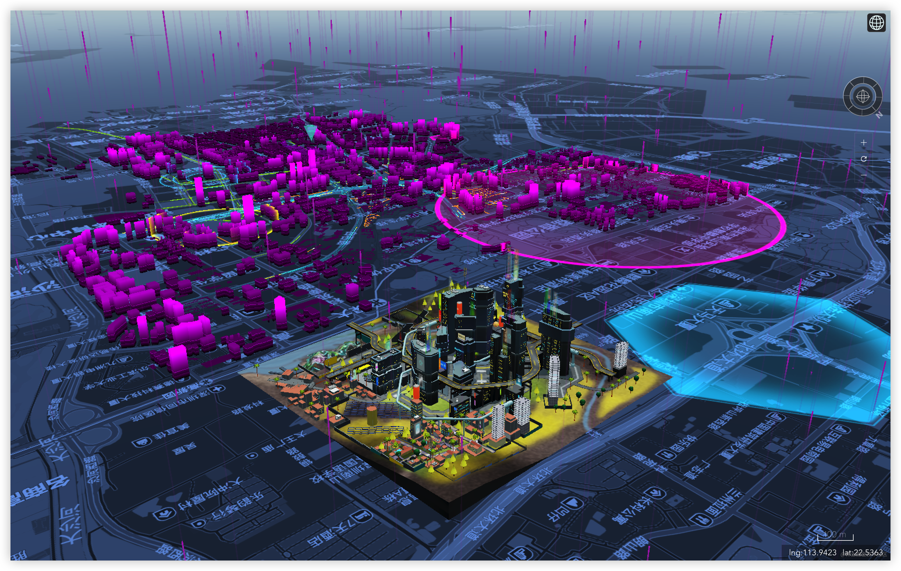 GIS+web3D+three