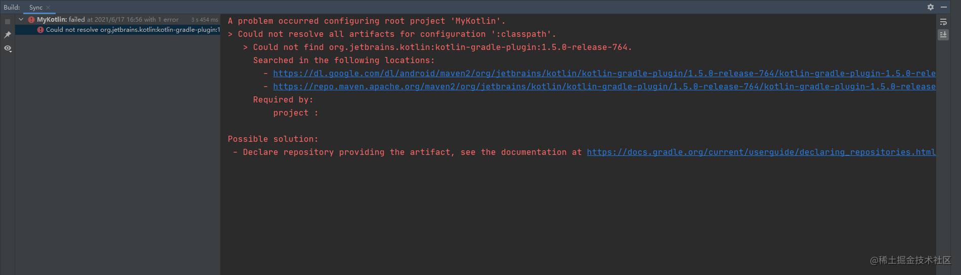 Could Not Find Org.jetbrains.kotlin:kotlin-gradle-plugin:1.5.0-release ...