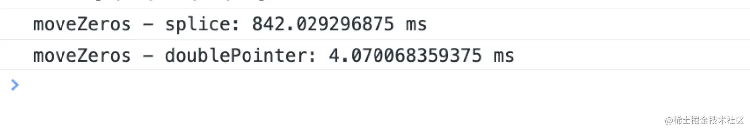 splice和doublePointer性能对比图