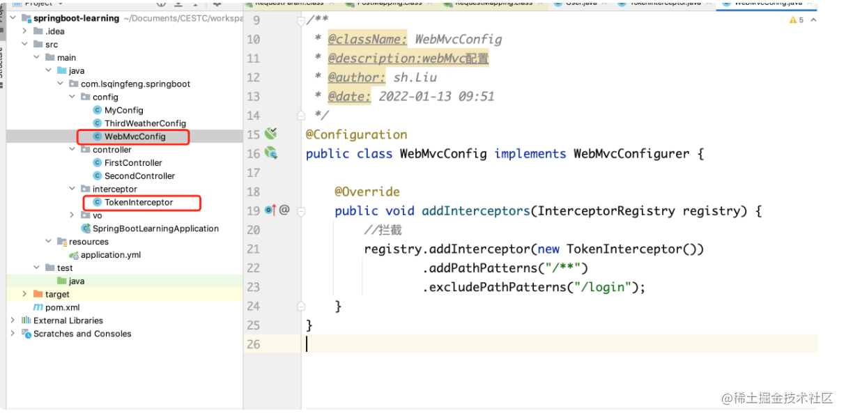 (6) | SpringBoot tutorial SpringBoot development interceptors - Moment ...