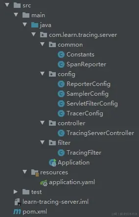 示例Server的目录结构