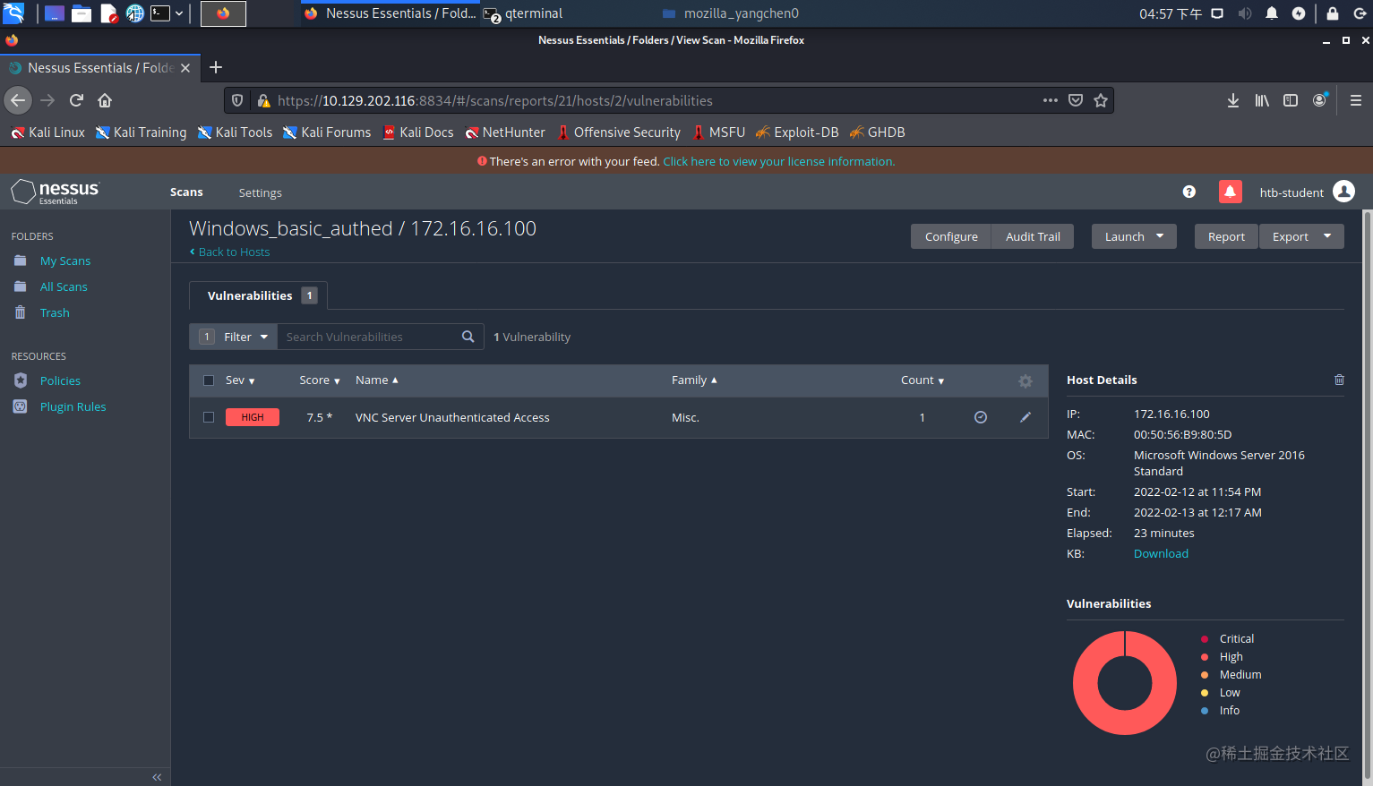 HTB ACADEMYVulnerability Assessment WRITE UP darkpool 博客园