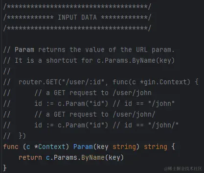 c.Param()源码注释