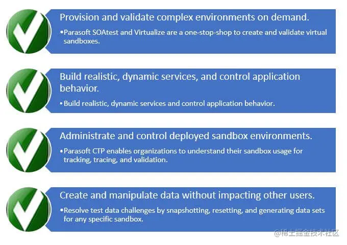 该图显示了服务虚拟化复选框
