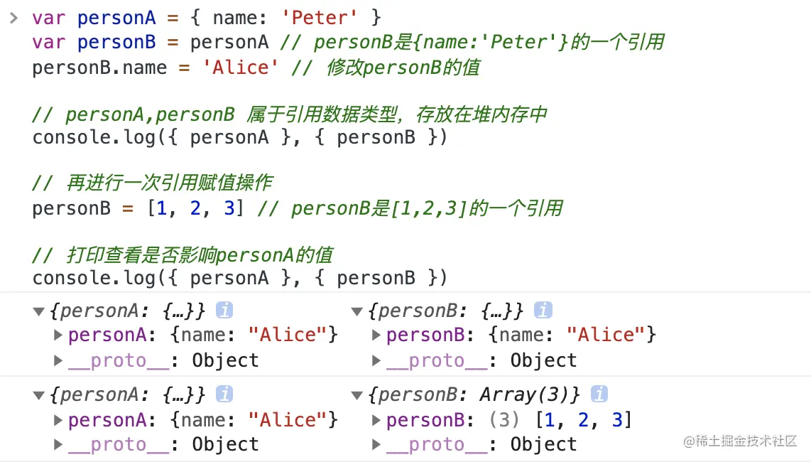 引用赋值无法修改被引用对象的值