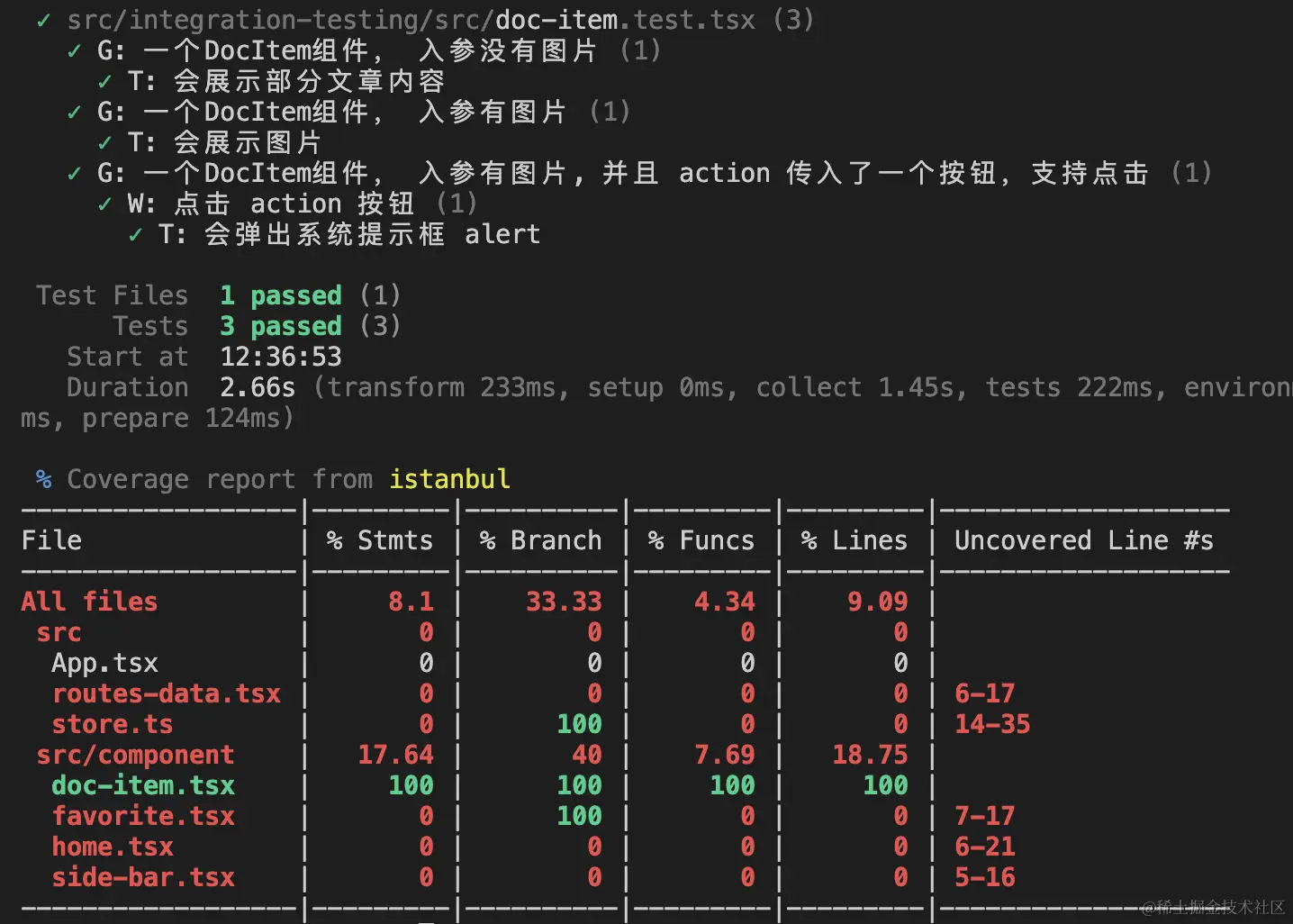 前端测试最强教程 (1/n)玩转vitest中文前端圈对测试的态度是非常轻视的。小厂不测试，大厂靠人力，中厂只是简单的 掘金