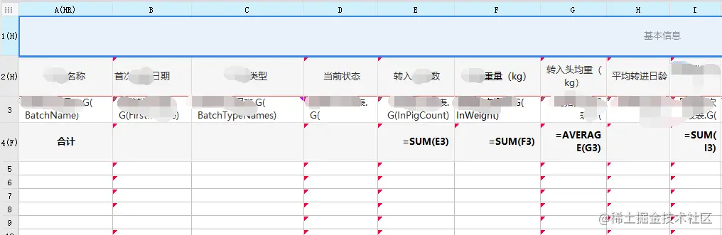 合计行.png