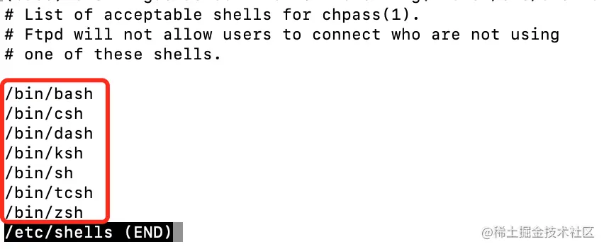 macos上自带的各种shell