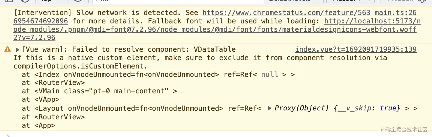 Failed To Resolve Component: V-data-table". Vue3 + Vuefity 使用 V-data ...