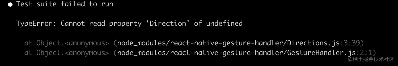 当什么都不做的时候 react-navigaton 的报错