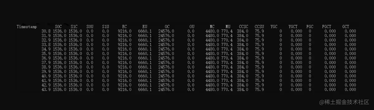 jstat工具-命令行监控