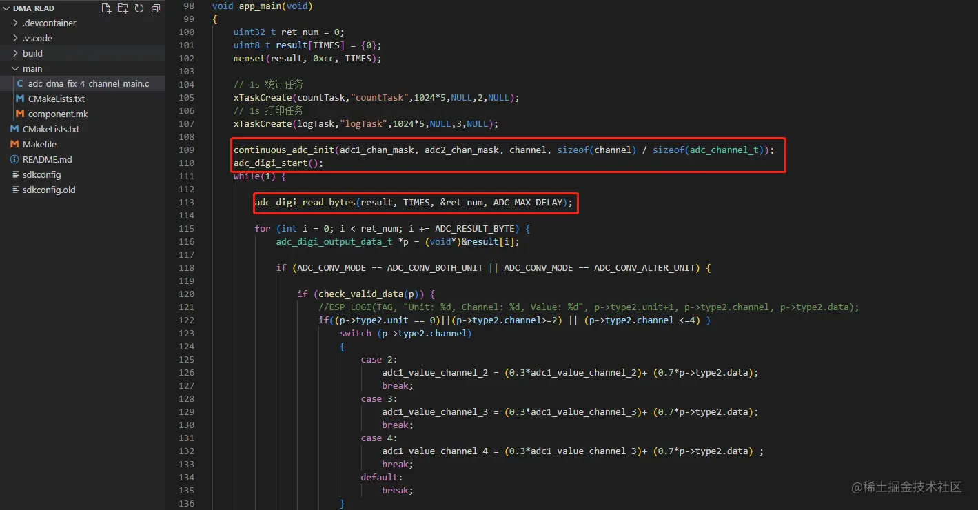 Esp32 c3 s3 idf adc dma 1 esp32 adc 1 1 esp32 