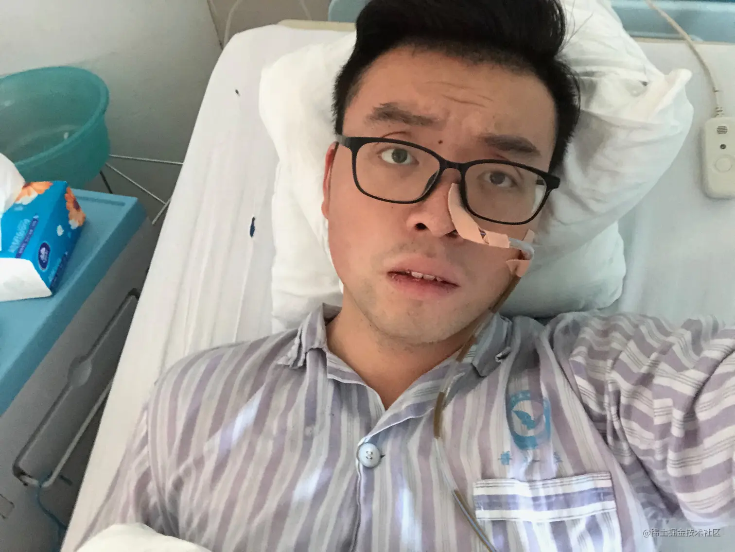 如图：这是今年肠梗阻住院的照片。。