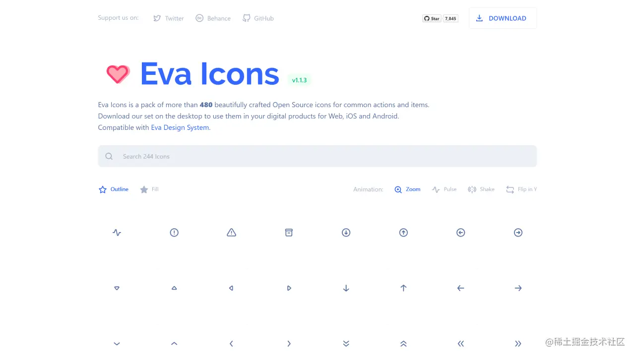 Eva Icons