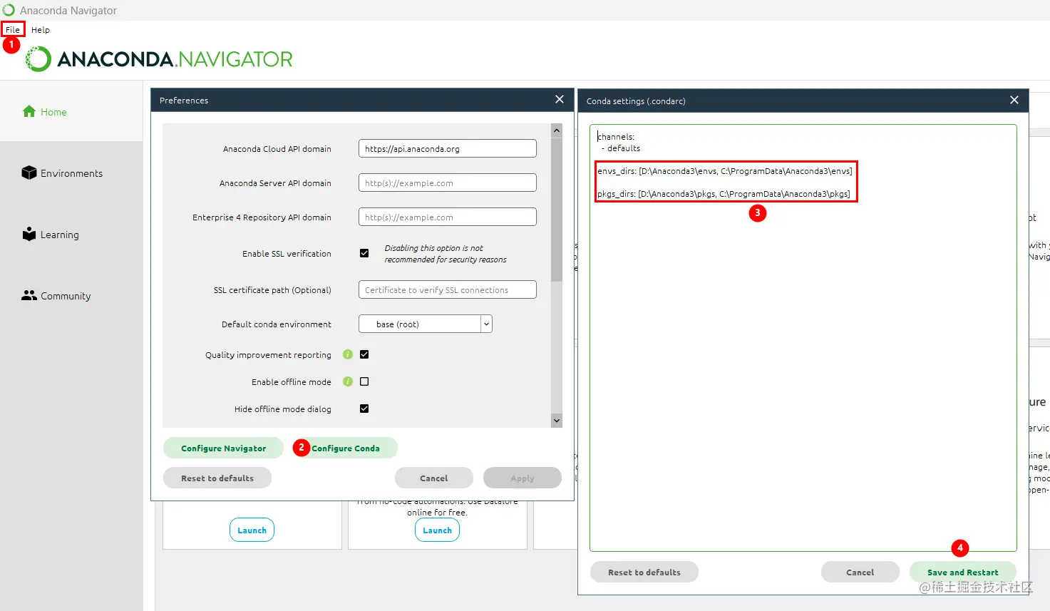 Anaconda Navigator配置