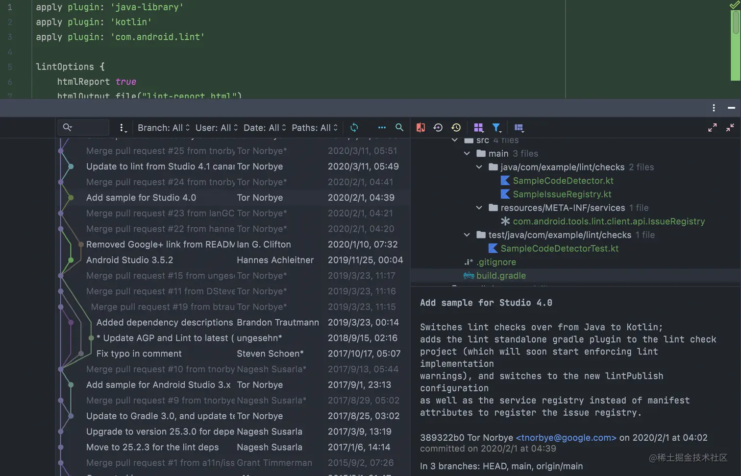 Android自定义Lint的二三事儿Lint 是 Android studio 提供的一款静态代码检查工具，它可以帮助 掘金