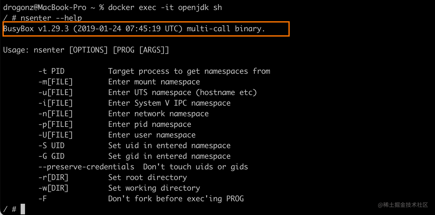 Docker容器如何执行宿主机shell 掘金