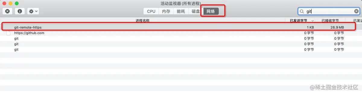 活动监视器-网络