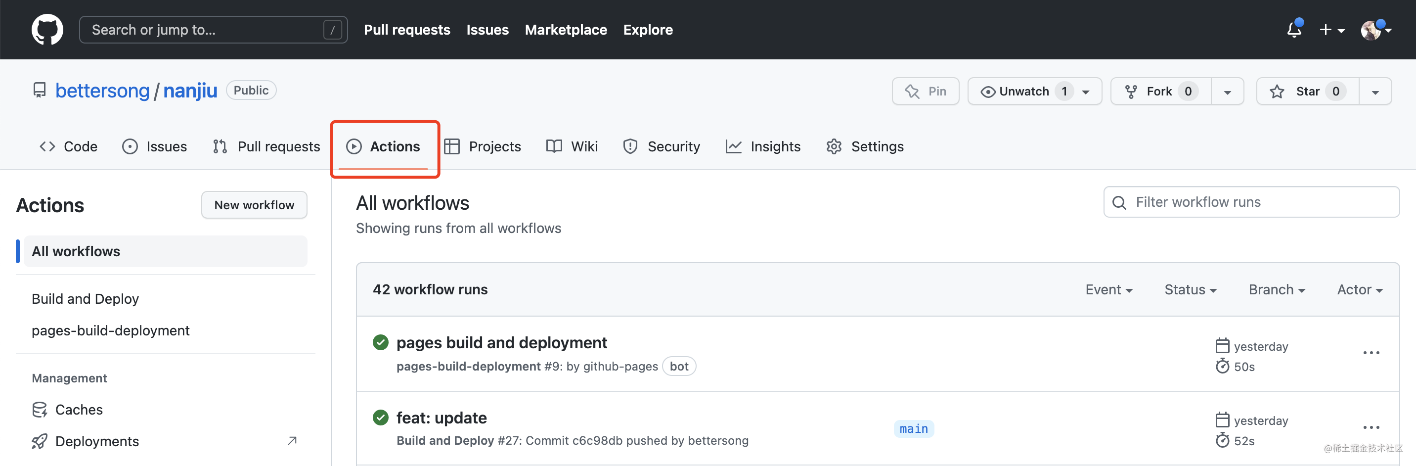 使用GitHub Actions实现自动化部署