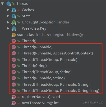 Thread 构造器