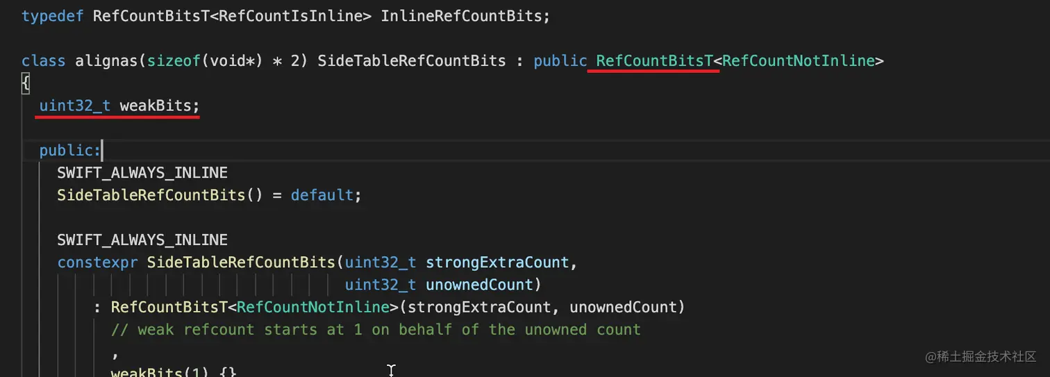 SideTableRefCountBits 的结构.png