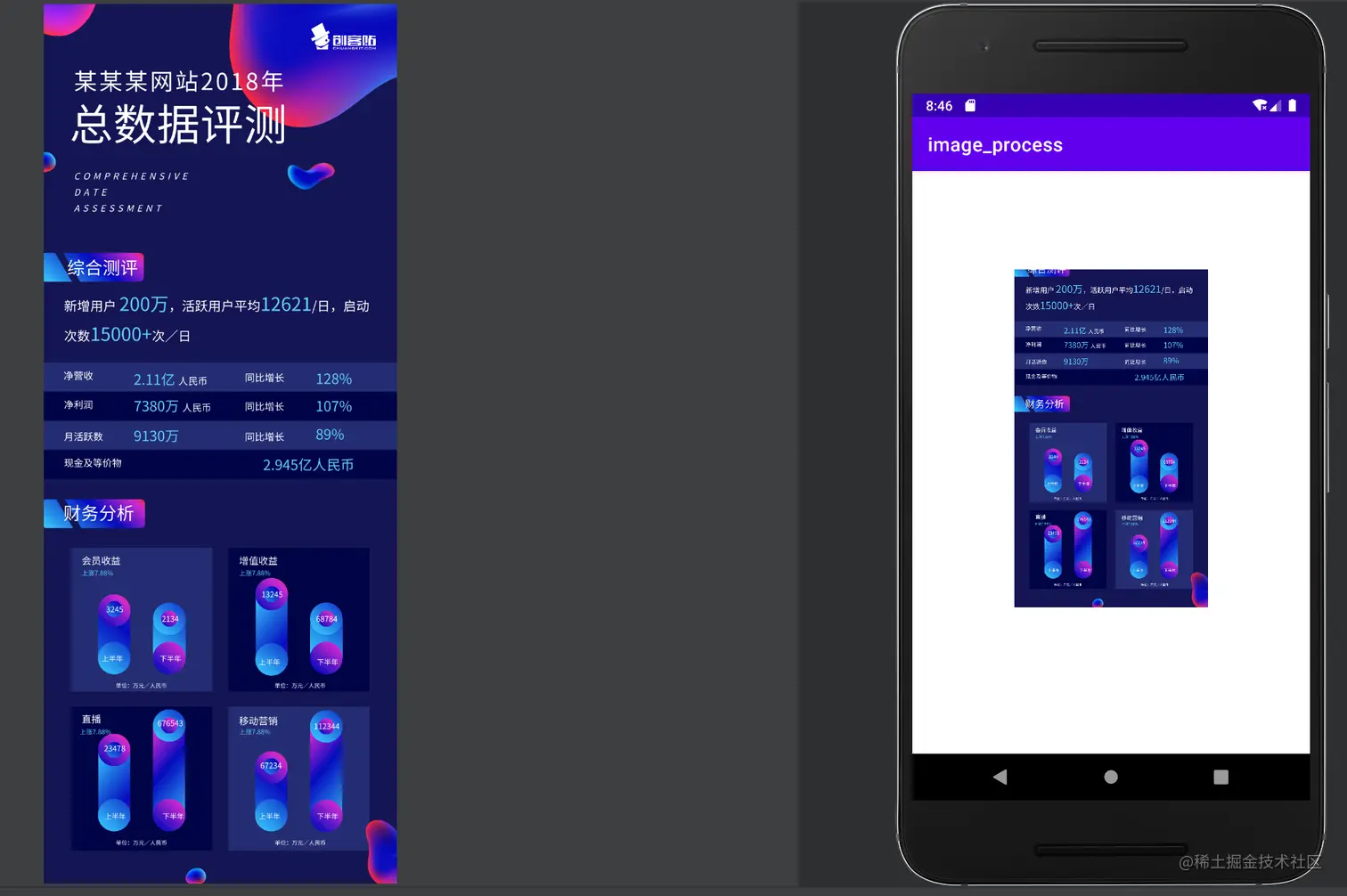 图片滑动到底部的展示