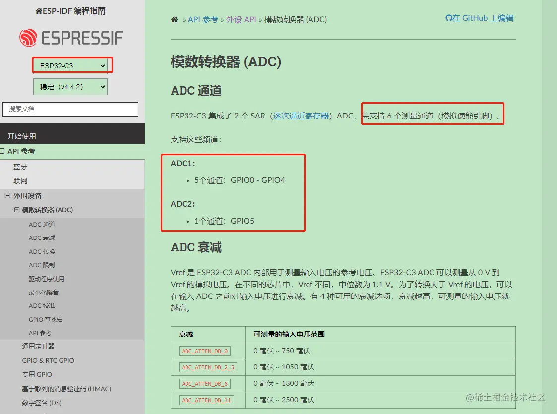 Esp32 c3 s3 idf adc dma 1 esp32 adc 1 1 esp32 