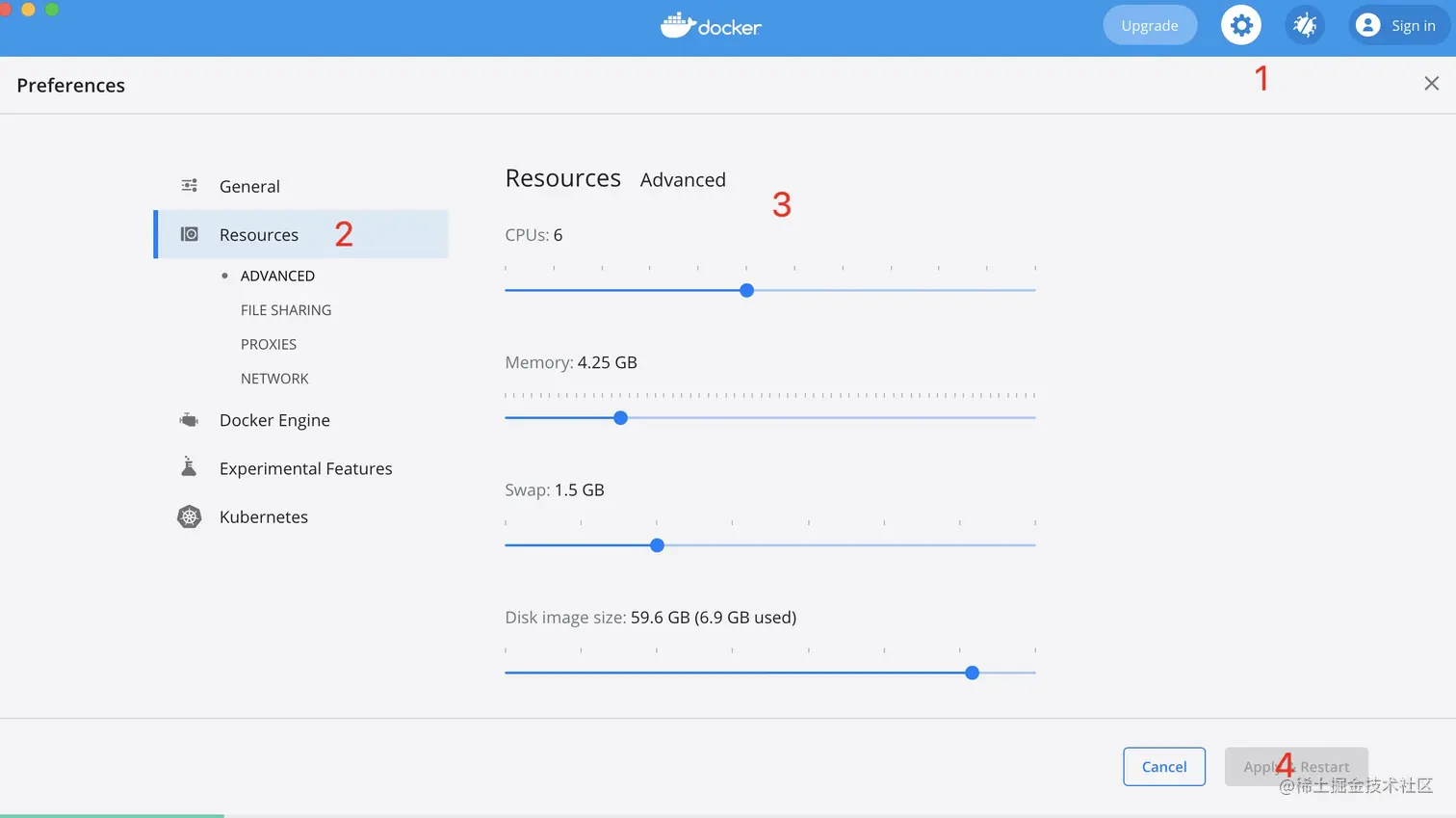 docker设置大小