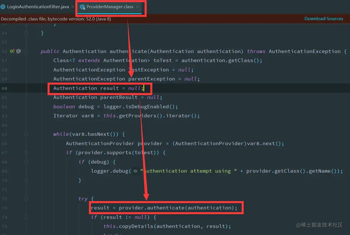 ProviderManager中的实现