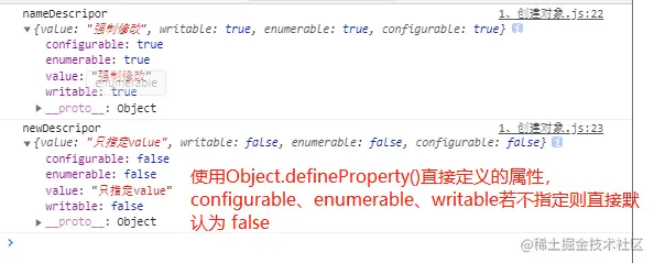Object.defineProperty()