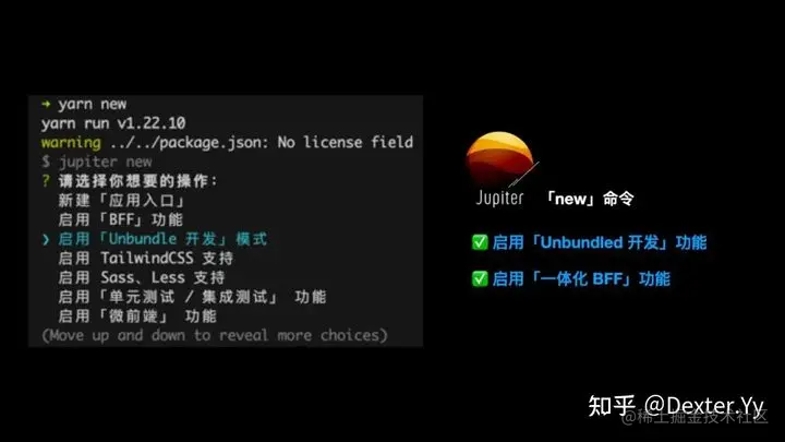 配图不对的，这是jupiter 的脚手架，还不是modernjs