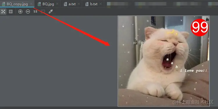 拷贝一张可爱的图片