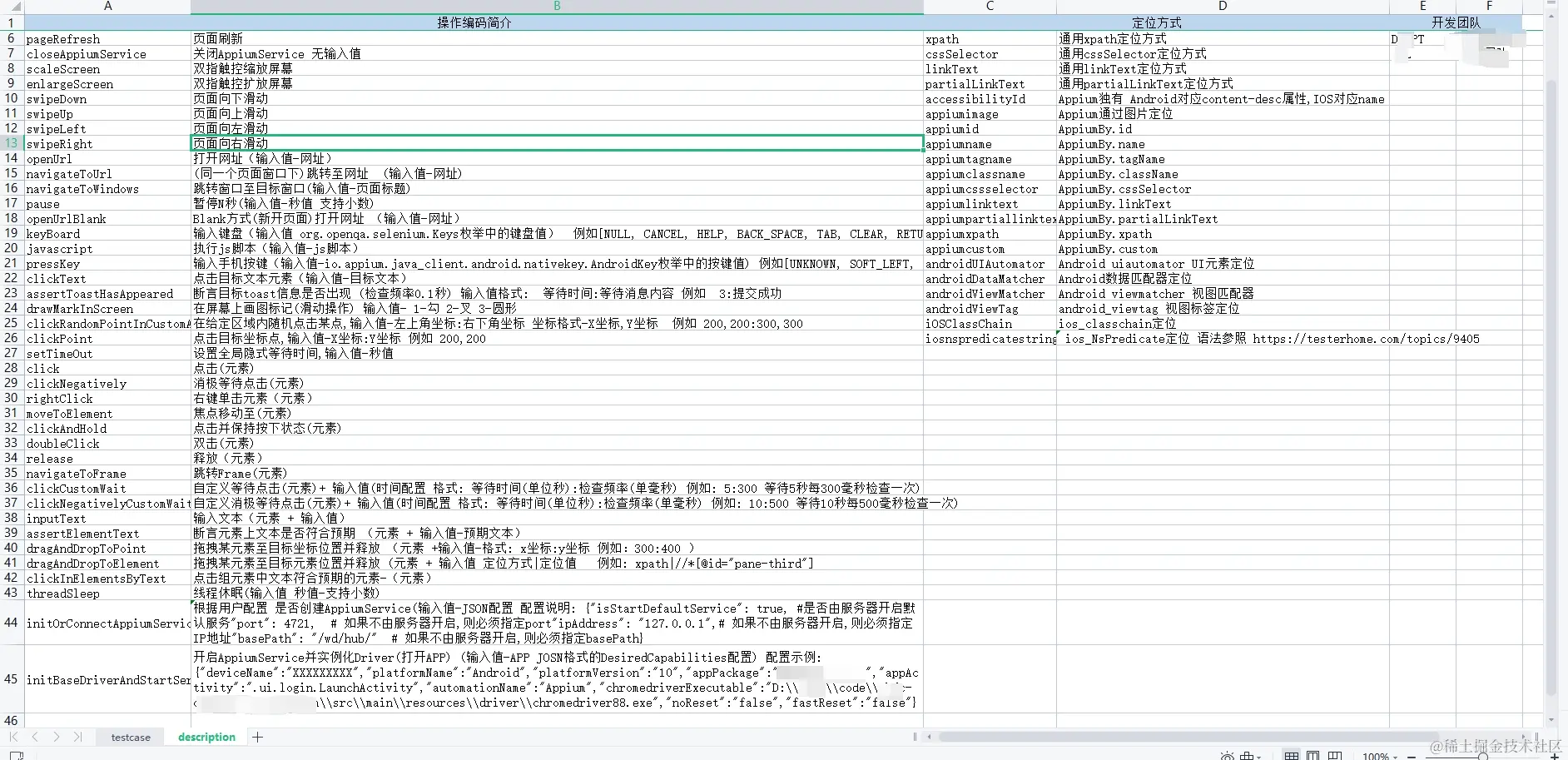 Excel关键字描述