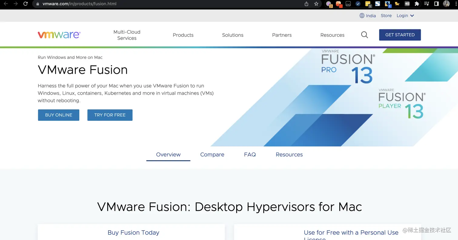 如何使用 VMware Fusion 13 在 M1/M2 Mac 上安装 Windows 11如何使用 VMware - 掘金
