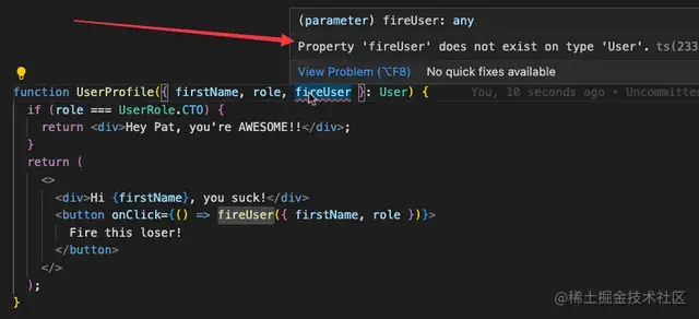 添加不在 props 类型定义内的属性报错.png